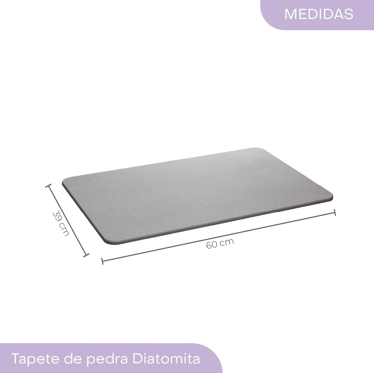 Tapete de Pedra Diatomita para Banheiro